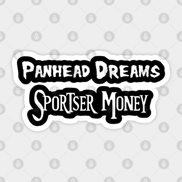 Panhead Dreams, Sportser Money Sticker by BadAsh Designs